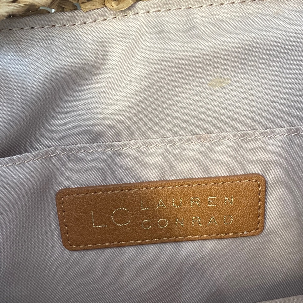LC Lauren Conrad Natural Woven Crossbody Bag - Picture 2 of 4